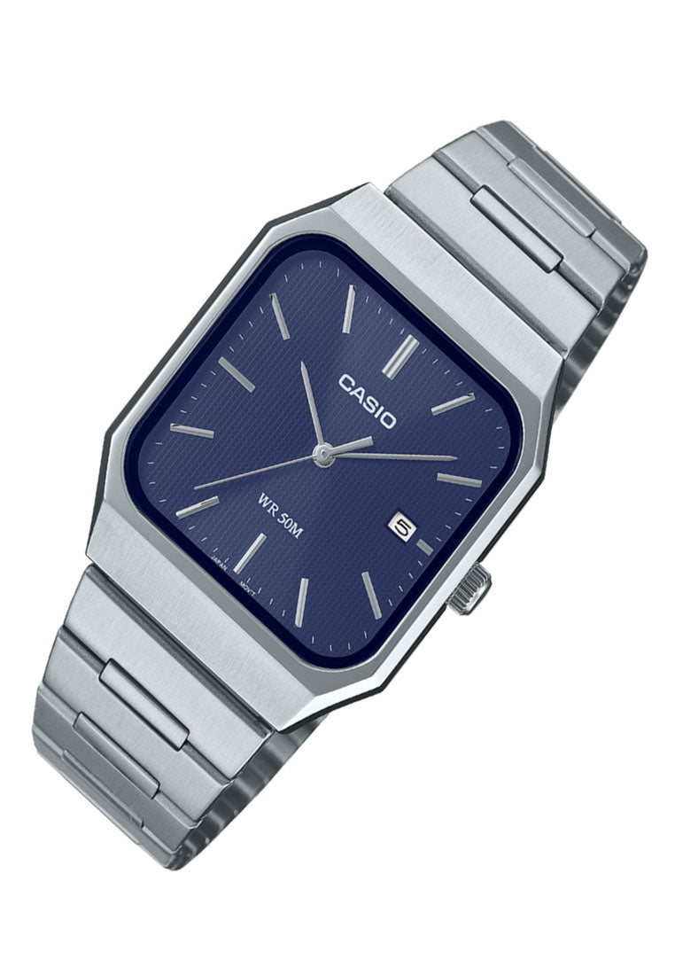 Casio MTP-B185D-2A1 Analog Stainless Steel Strap Watch For Men-Watch Portal Philippines