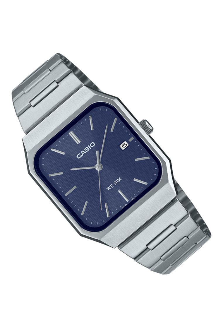 Casio MTP-B185D-2A1 Analog Stainless Steel Strap Watch For Men-Watch Portal Philippines