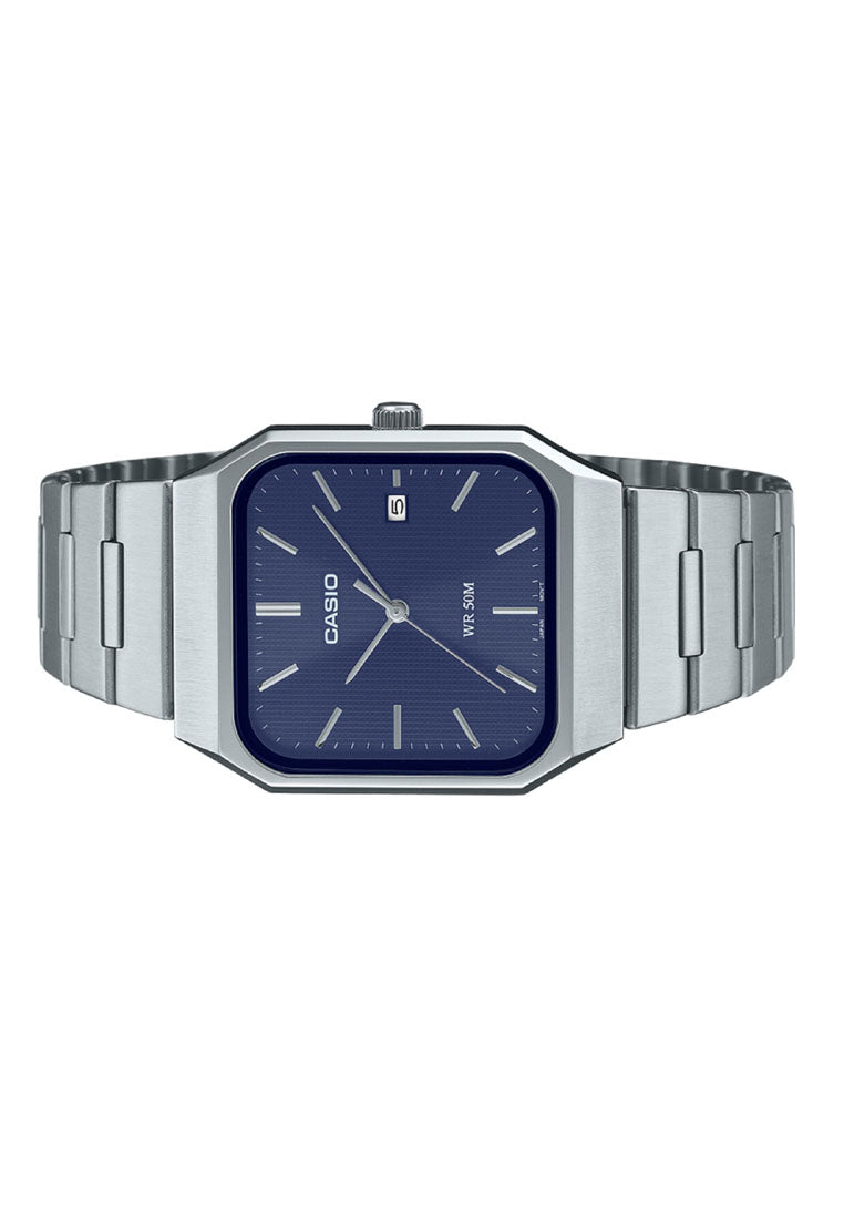 Casio MTP-B185D-2A1 Analog Stainless Steel Strap Watch For Men-Watch Portal Philippines