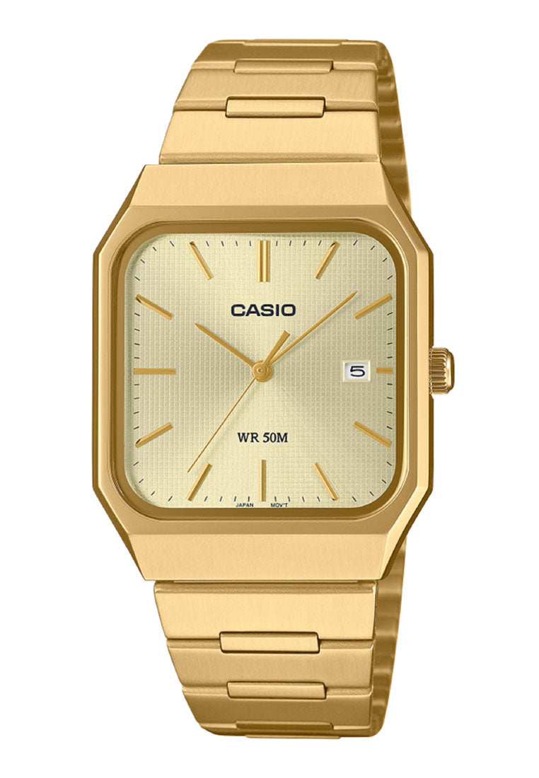 Casio MTP-B185G-9A Analog Stainless Steel Strap Watch For Men-Watch Portal Philippines