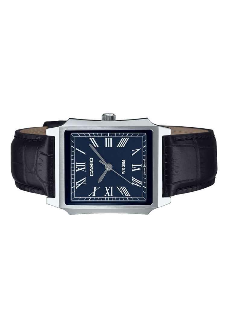 Casio MTP-B190L-2B Analog Leather Strap Watch For Men-Watch Portal Philippines