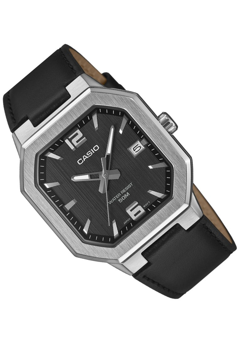 Casio MTP-B195L-1AVDF Leather Strap Analog Watch for Men-Watch Portal Philippines