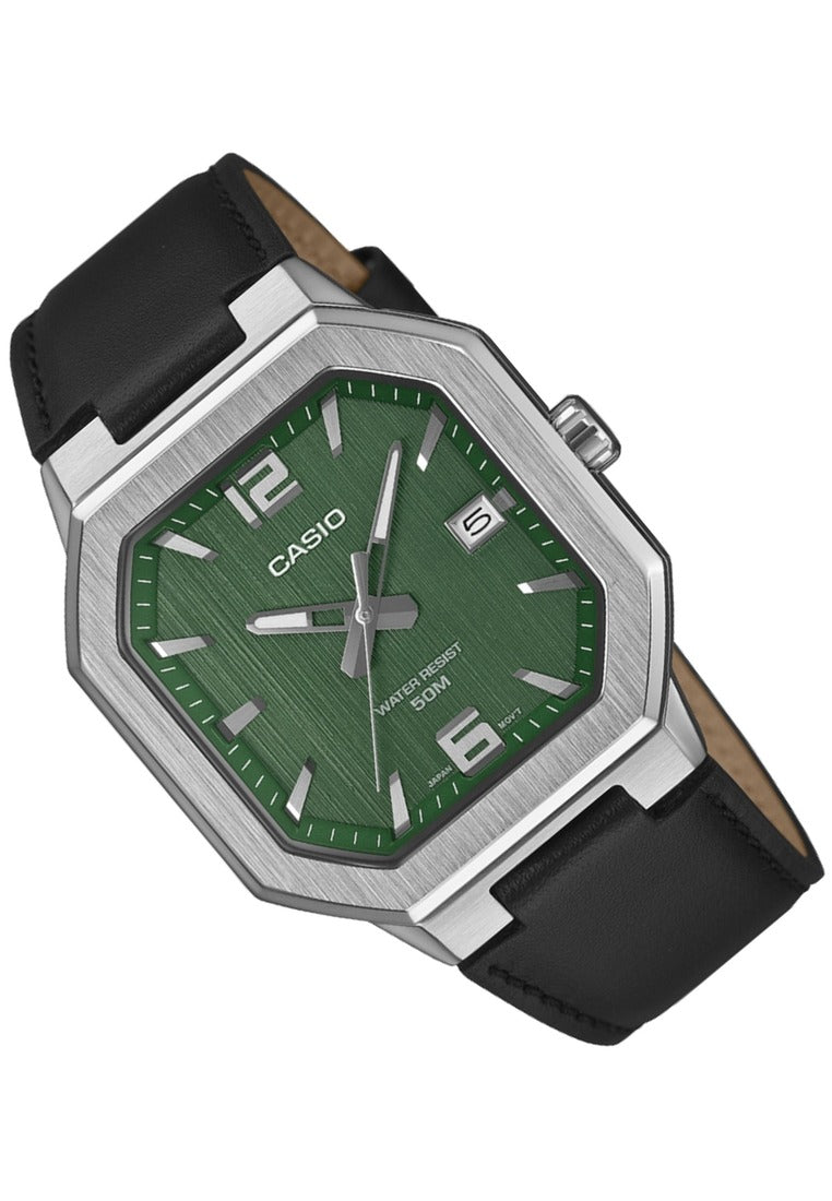 Casio MTP-B195L-3AVDF Leather Strap Analog Watch for Men-Watch Portal Philippines
