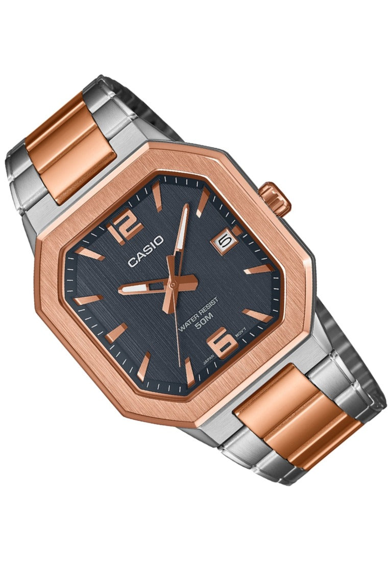 Casio MTP-B195RG-2AVDF Stainless Steel Strap Analog Watch for Men-Watch Portal Philippines