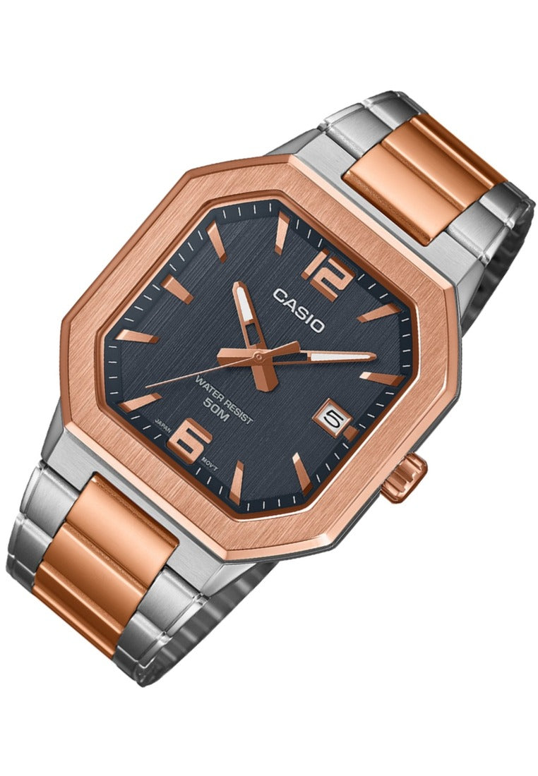 Casio MTP-B195RG-2AVDF Stainless Steel Strap Analog Watch for Men-Watch Portal Philippines