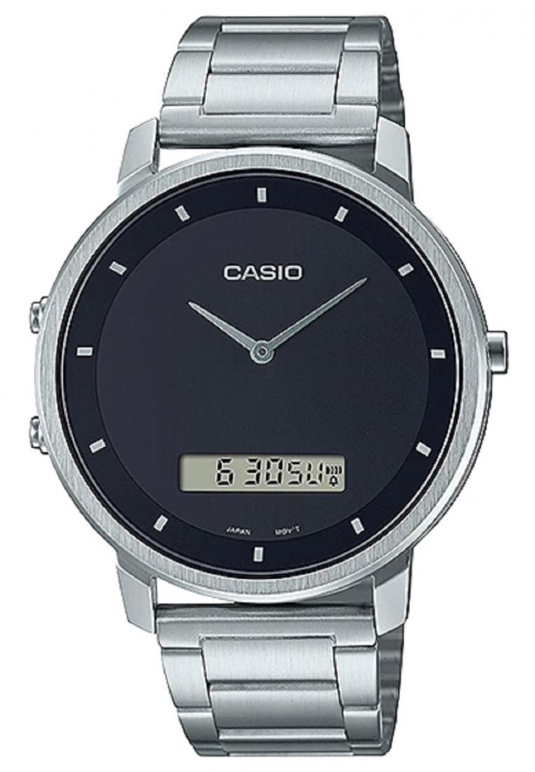 Casio MTP-B200D-1E Digital Analog Stainless Steel Strap Watch For Men-Watch Portal Philippines