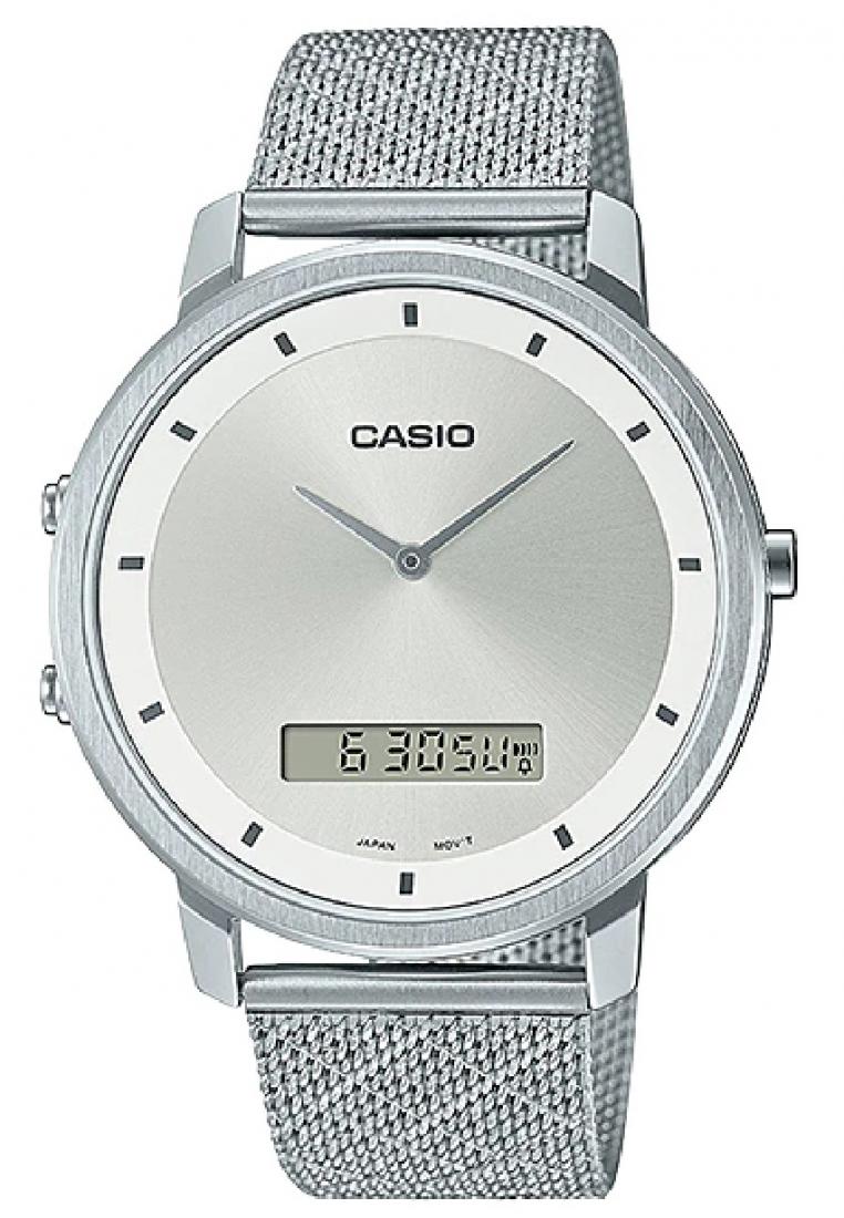 Casio MTP-B200M-7E Digital Analog Stainless Steel Strap Watch For Men-Watch Portal Philippines