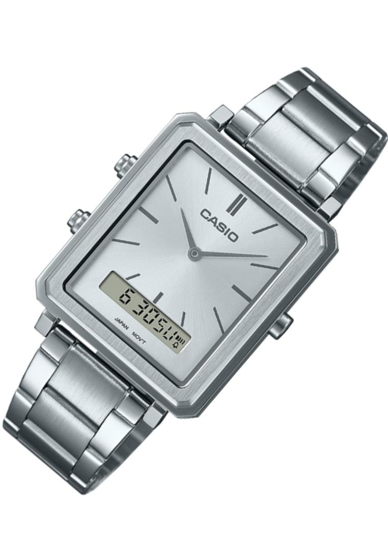 Casio MTP-B205D-7E Analog Digital Stainless Steel Strap Watch For Men-Watch Portal Philippines