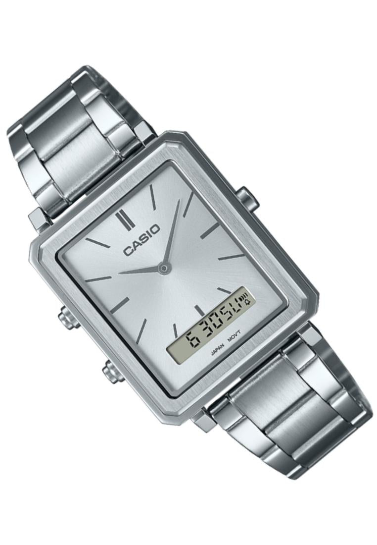 Casio MTP-B205D-7E Analog Digital Stainless Steel Strap Watch For Men-Watch Portal Philippines