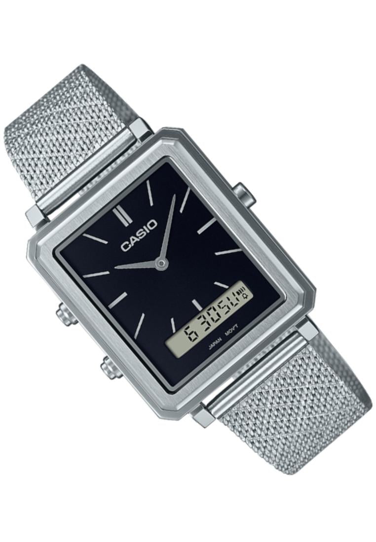 Casio MTP-B205M-1E Digital Analog Stainless Steel Strap Watch For Men-Watch Portal Philippines
