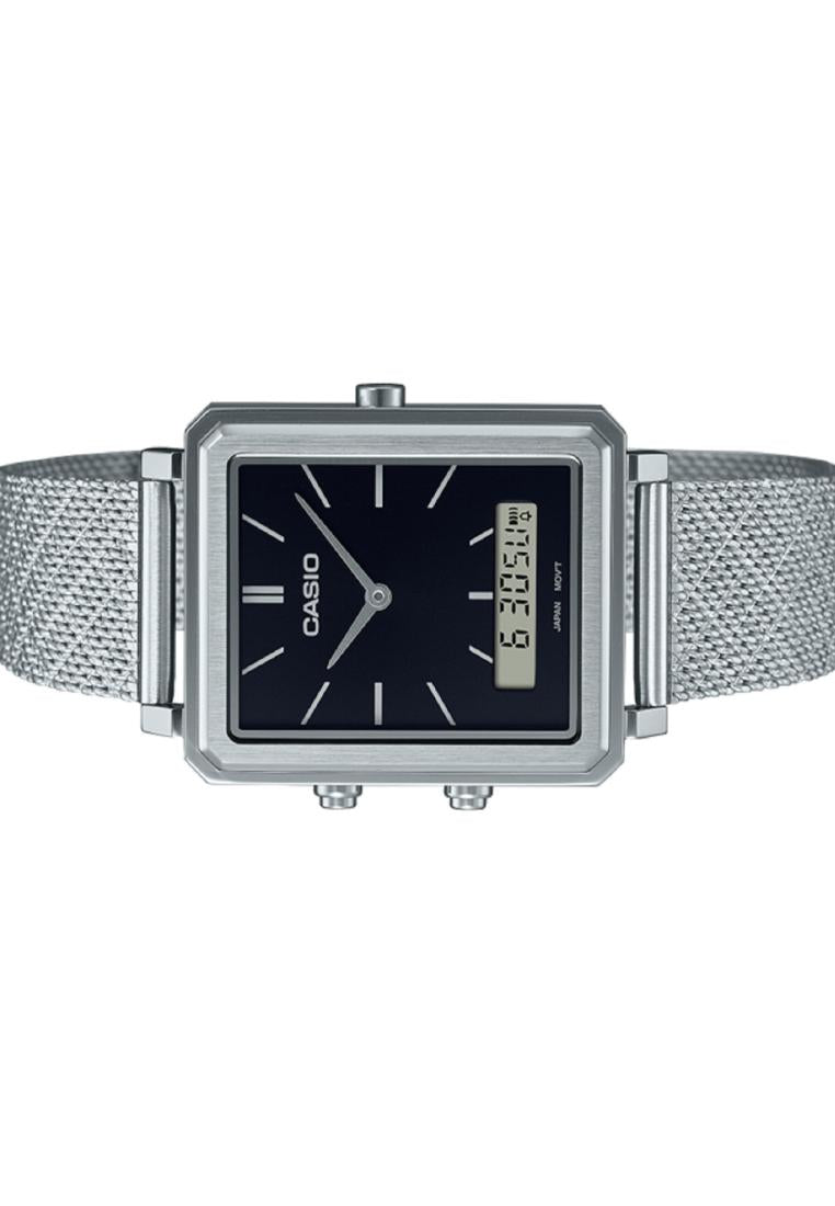 Casio MTP-B205M-1E Digital Analog Stainless Steel Strap Watch For Men-Watch Portal Philippines