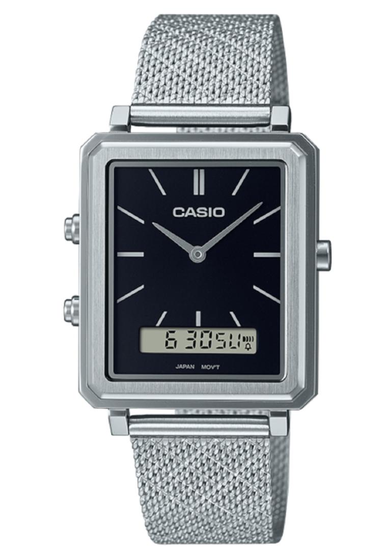 Casio MTP-B205M-1E Digital Analog Stainless Steel Strap Watch For Men-Watch Portal Philippines