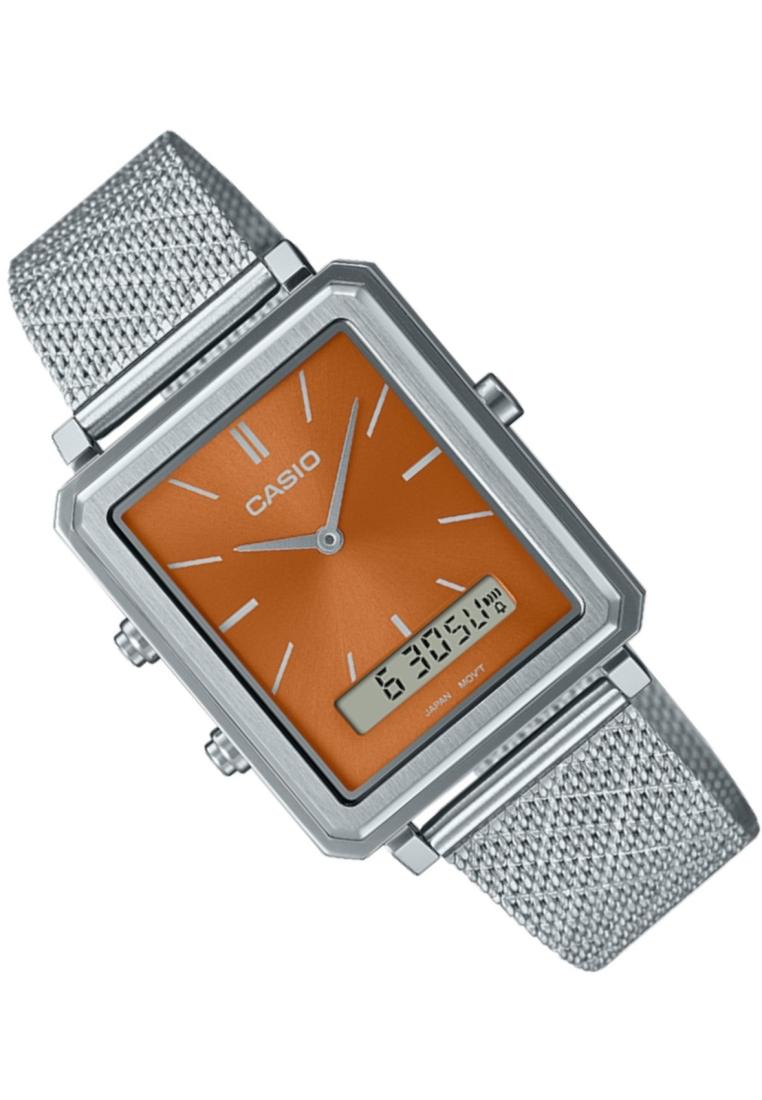 Casio MTP-B205M-5E Digital Analog Stainless Steel Strap Watch For Men-Watch Portal Philippines