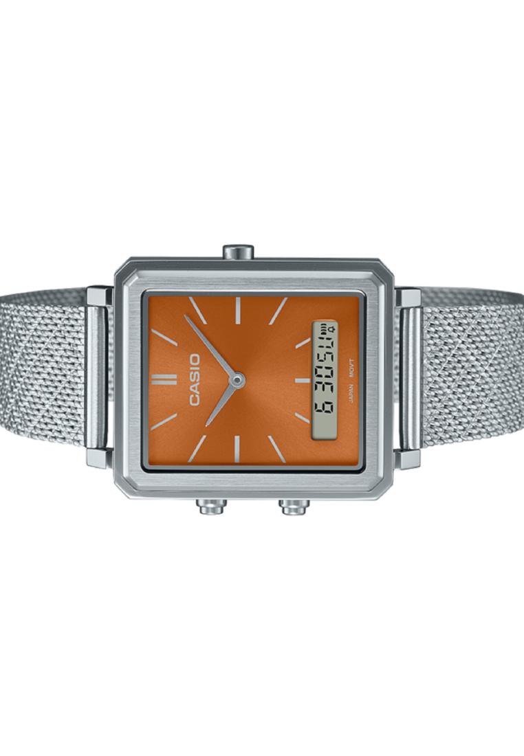 Casio MTP-B205M-5E Digital Analog Stainless Steel Strap Watch For Men-Watch Portal Philippines