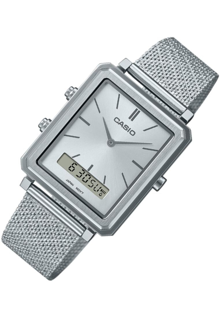 Casio MTP-B205M-7E Digital Analog Stainless Steel Strap Watch For Men-Watch Portal Philippines