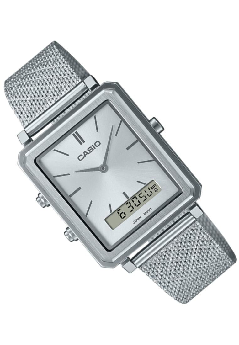 Casio MTP-B205M-7E Digital Analog Stainless Steel Strap Watch For Men-Watch Portal Philippines