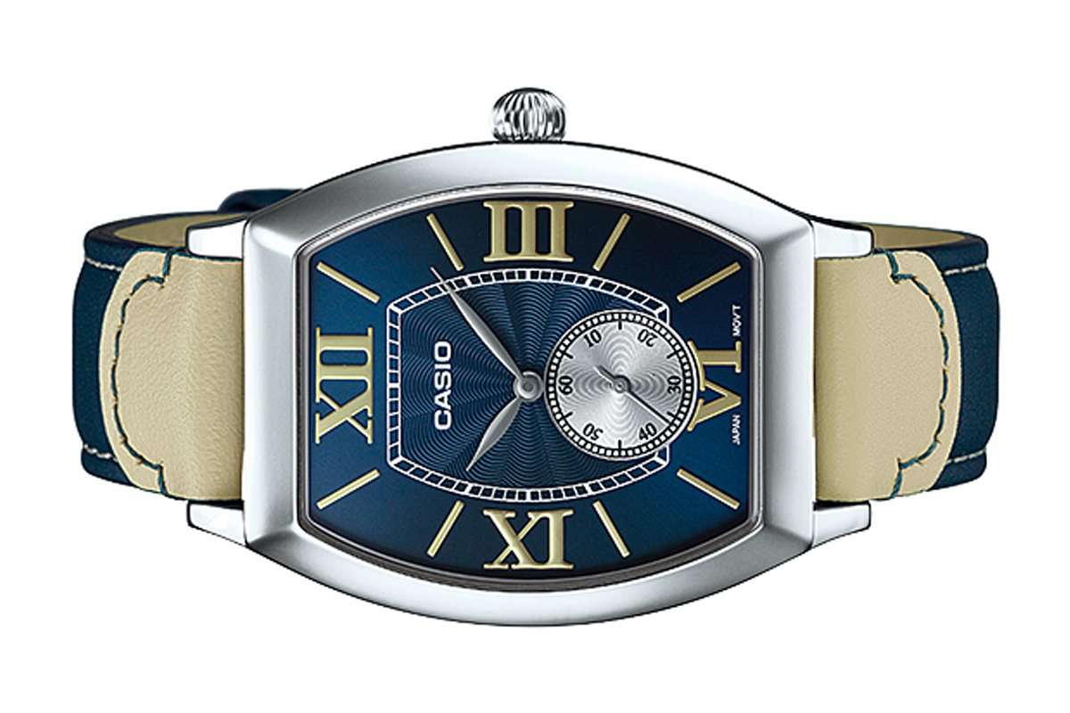 Casio MTP-E114L-2ADF Blue Leather Watch for Men-Watch Portal Philippines