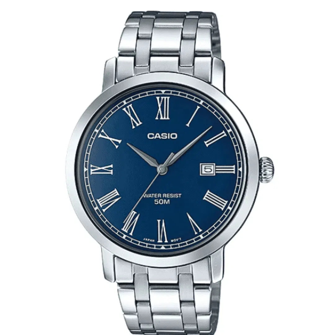 Casio MTP E149D 2B Silver Stainless Watch for Men Watch