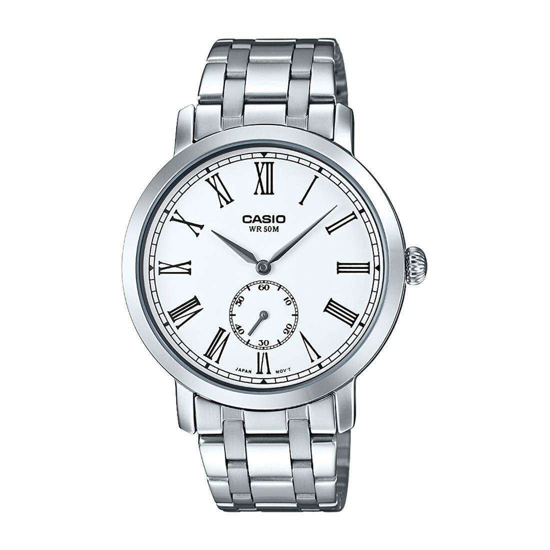 Casio MTP-E150D-7B Silver Stainless Watch for Men-Watch Portal Philippines