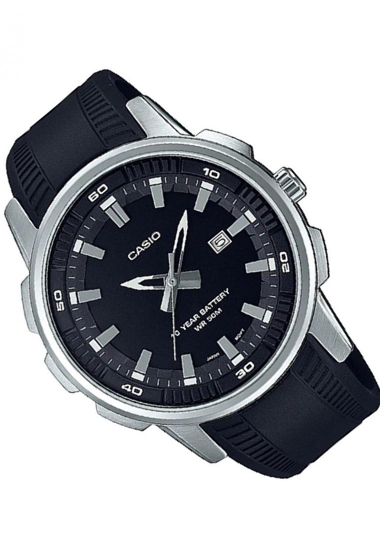 Casio MTP-E195-1A Analog Rubber Strap Watch For Men-Watch Portal Philippines