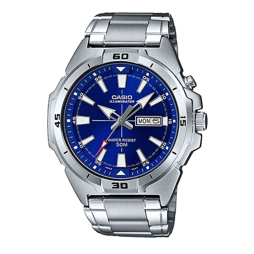 Casio MTP-E203D-2A Silver Stainless Watch for Men-Watch Portal Philippines