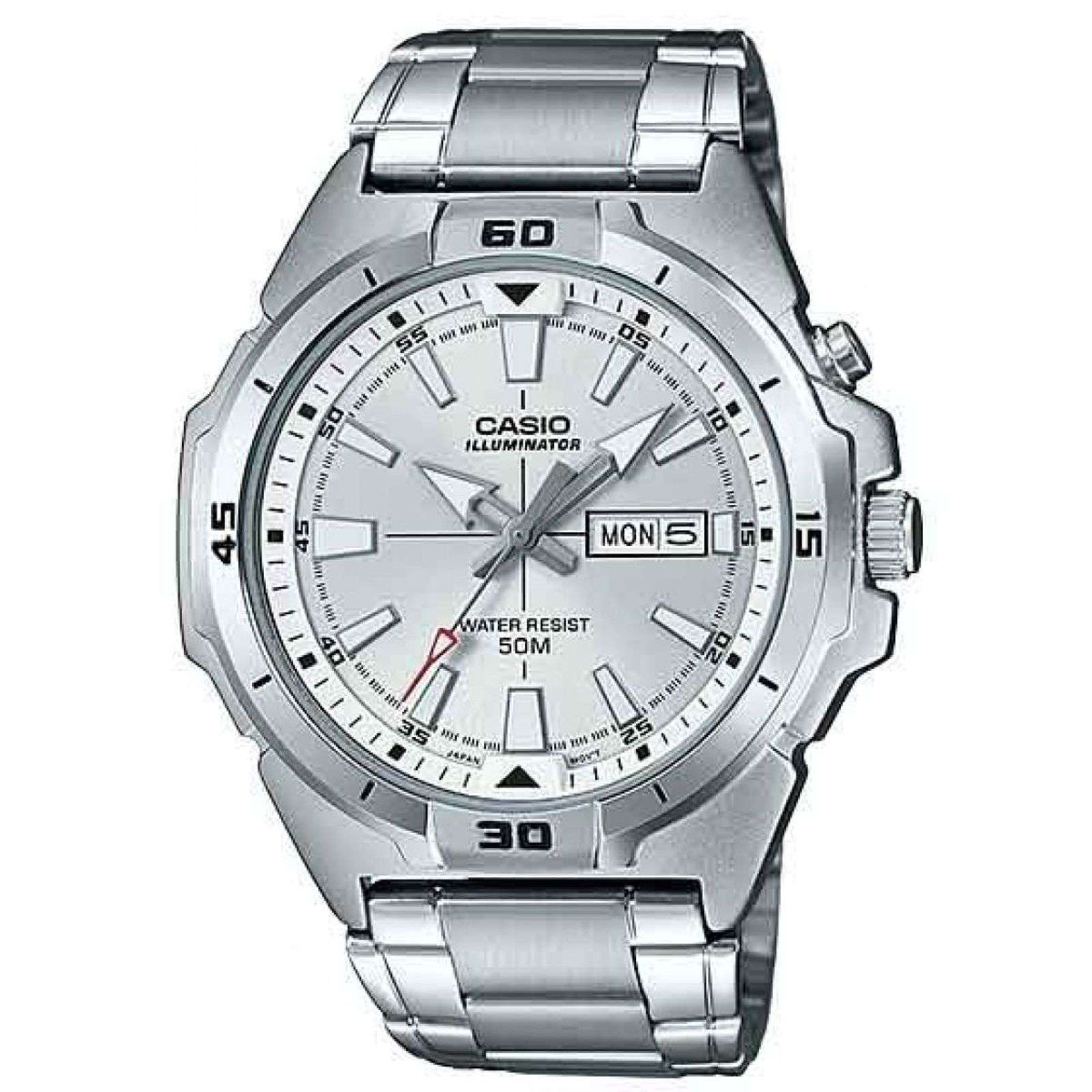 Casio MTP-E203D-7A Silver Stainless Watch for Men-Watch Portal Philippines