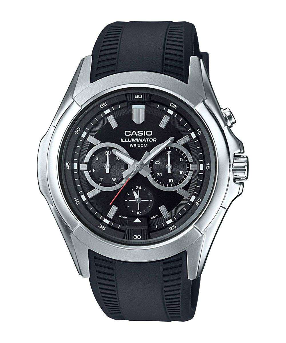 Casio MTP-E204-1A Super Illuminator Resin Strap Watch-Watch Portal Philippines