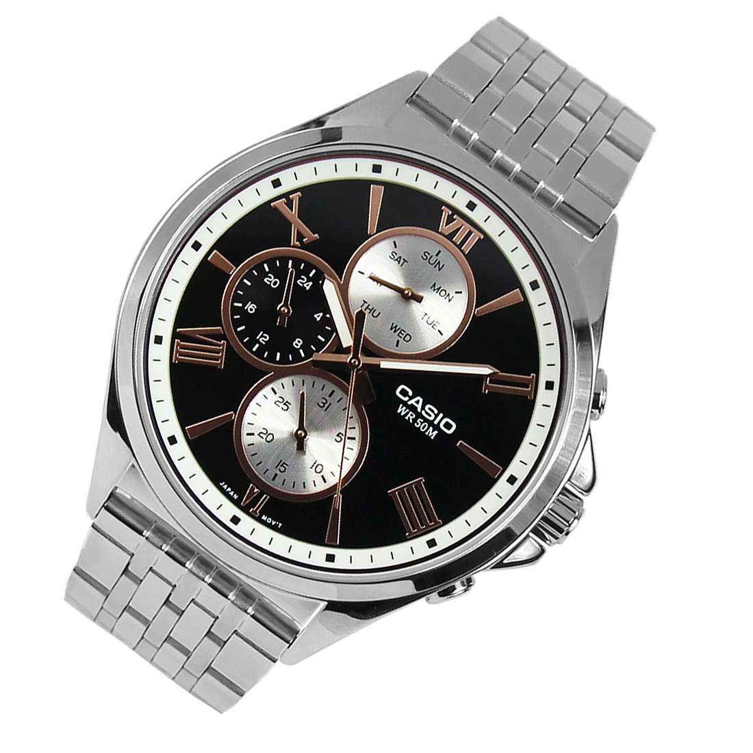 Casio MTP-E316D-1A Silver Stainless Watch for Men-Watch Portal Philippines