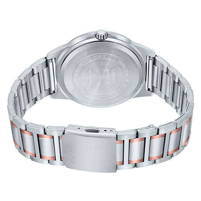 Casio MTP E318RG 2BVDF Two Tone Silver Watch for Men Watch