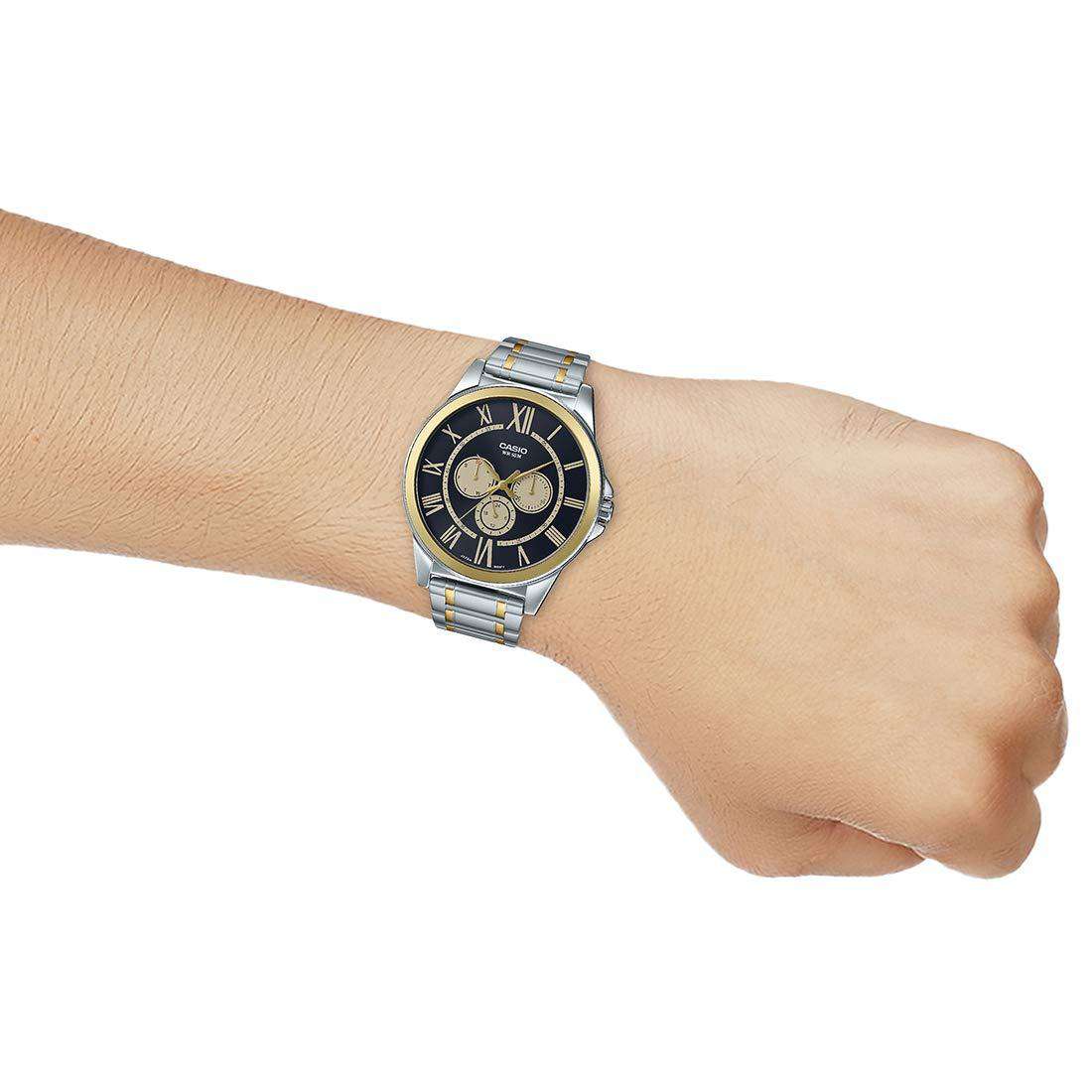 Casio MTP-E318SG-1BVDF Two Tone Silver Watch for Men-Watch Portal Philippines