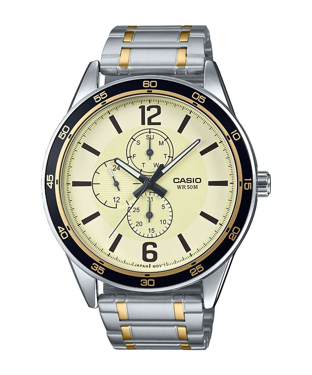 Casio MTP-E319SG-9BVDF Two Tone Silver Stainless Watch for Men-Watch Portal Philippines