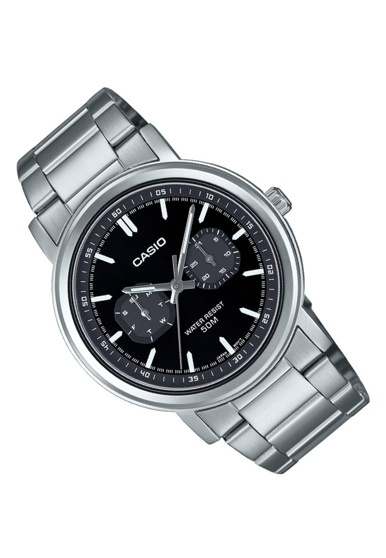 Casio MTP-E335D-1E Analog Stainless Steel Strap Watch For Men-Watch Portal Philippines
