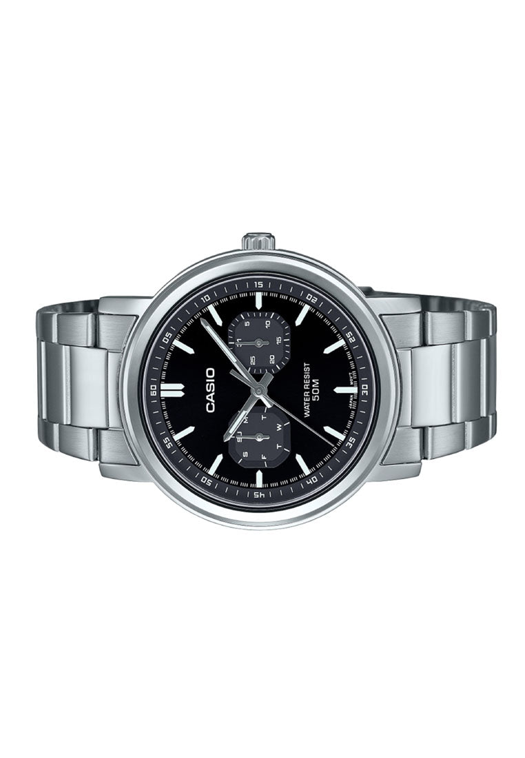 Casio MTP-E335D-1E Analog Stainless Steel Strap Watch For Men-Watch Portal Philippines
