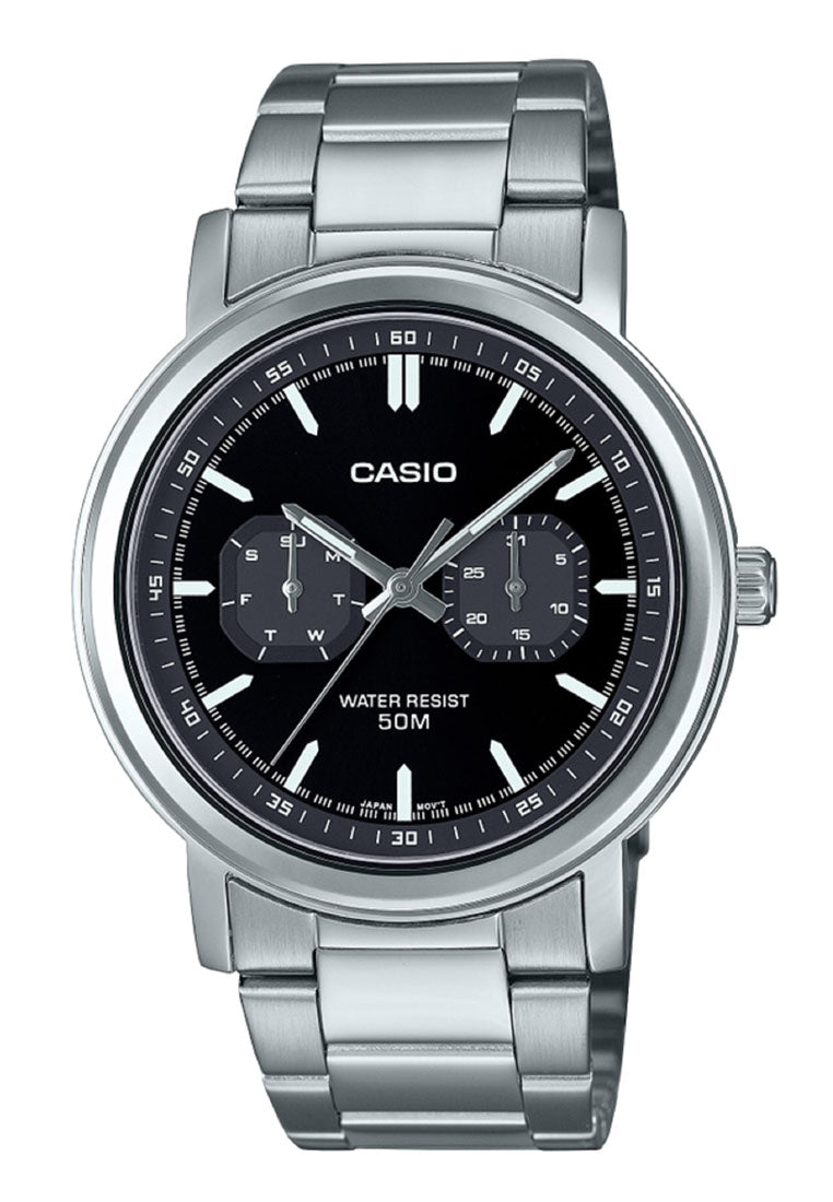 Casio MTP-E335D-1E Analog Stainless Steel Strap Watch For Men-Watch Portal Philippines