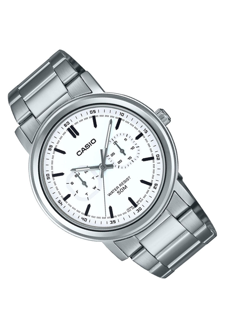 Casio MTP-E335D-7E Analog Stainless Steel Strap Watch For Men-Watch Portal Philippines