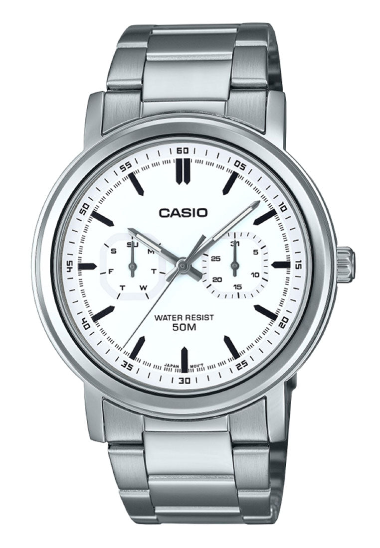 Casio MTP-E335D-7E Analog Stainless Steel Strap Watch For Men-Watch Portal Philippines