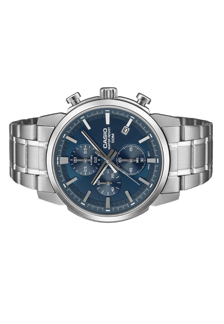 Casio MTP-E510D-2A2 Analog Stainless Steel Strap Watch for Men-Watch Portal Philippines