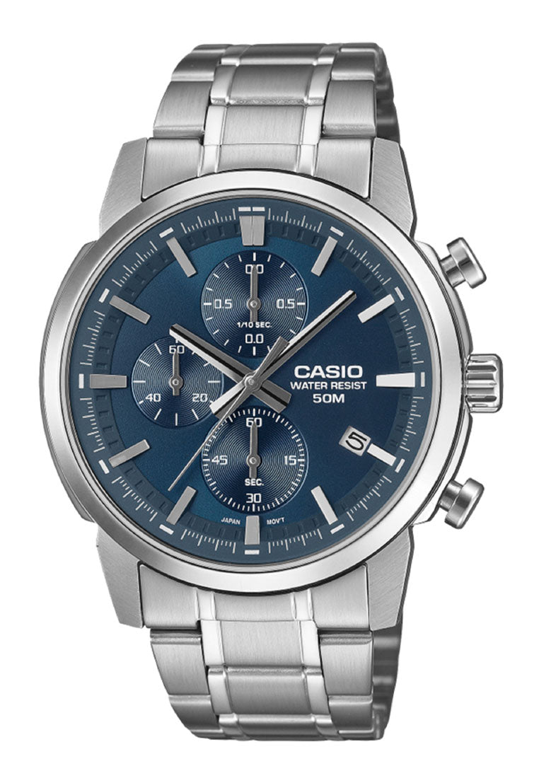 Casio MTP-E510D-2A2 Analog Stainless Steel Strap Watch for Men-Watch Portal Philippines