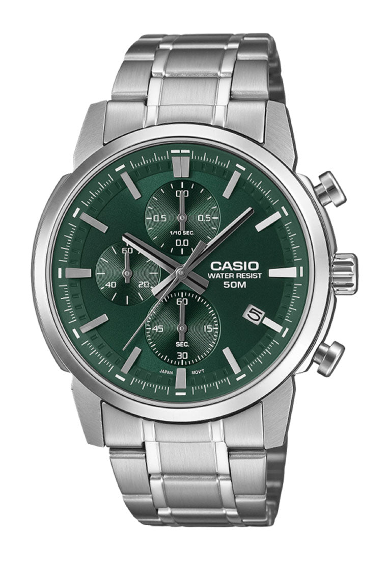 Casio MTP-E510D-3A Analog Stainless Steel Strap Watch for Men-Watch Portal Philippines
