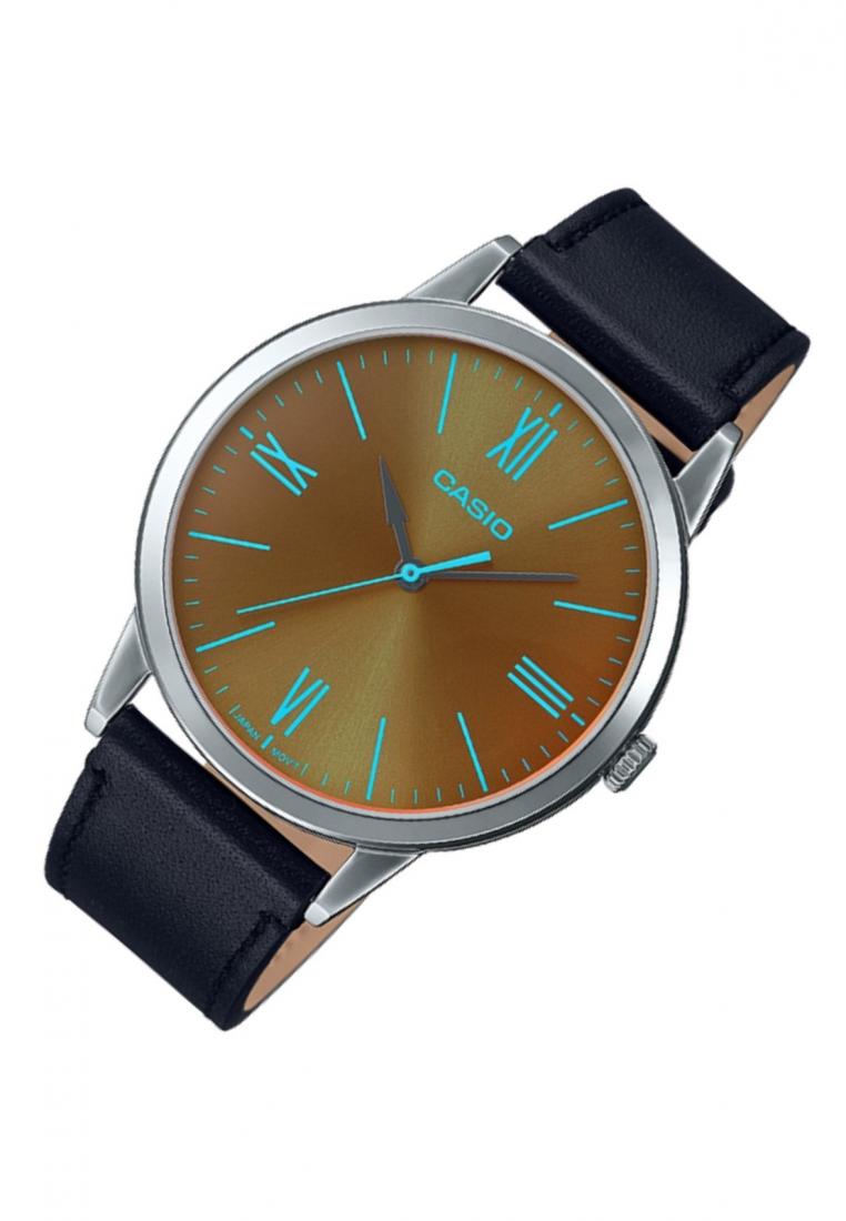 Casio MTP-E600L-1B Analog leather Strap Watch For Men-Watch Portal Philippines
