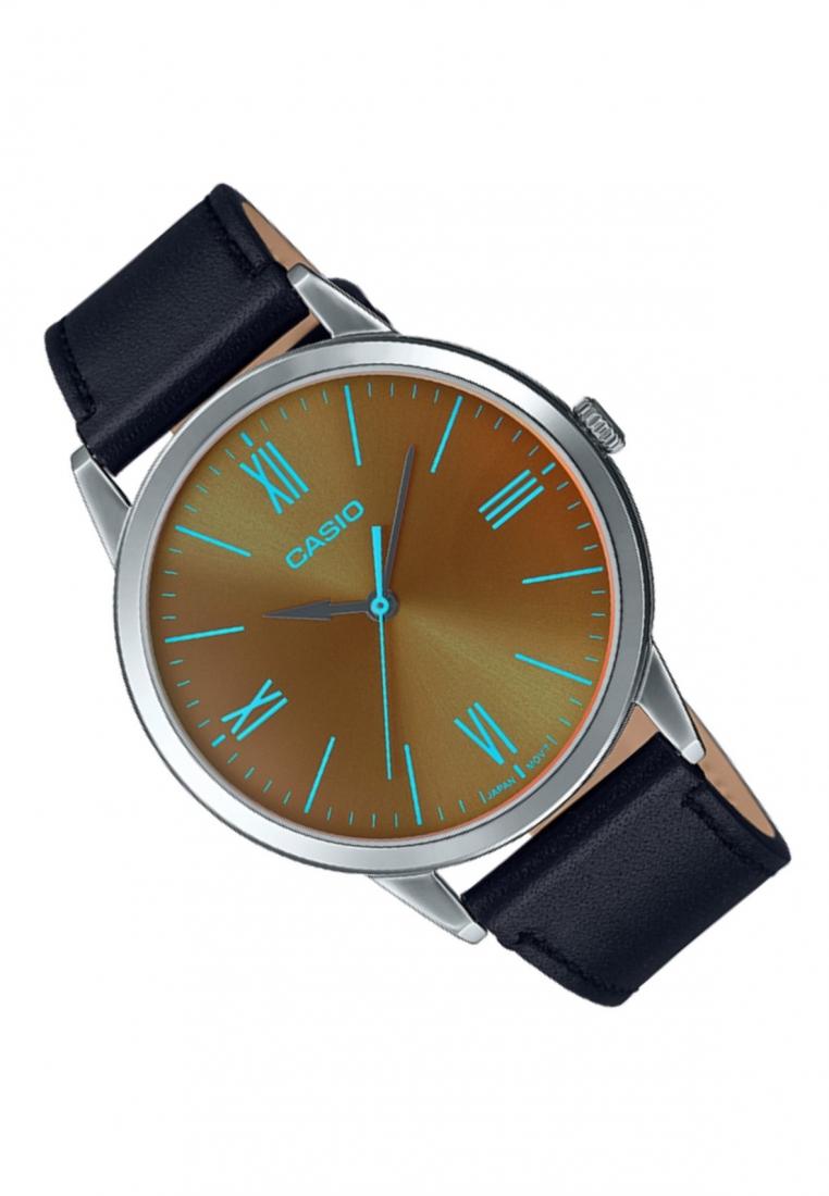 Casio MTP-E600L-1B Analog leather Strap Watch For Men-Watch Portal Philippines