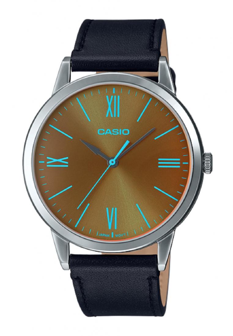 Casio MTP-E600L-1B Analog leather Strap Watch For Men-Watch Portal Philippines