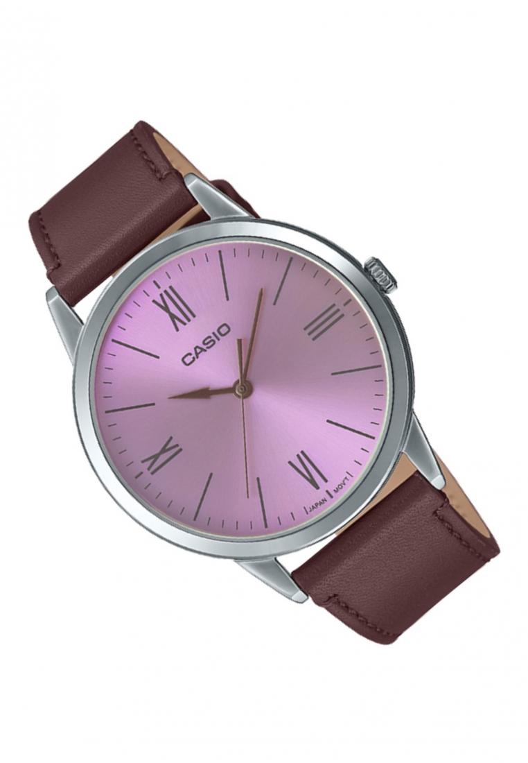 Casio MTP-E600L-5B Analog Leather Strap Watch For Men-Watch Portal Philippines