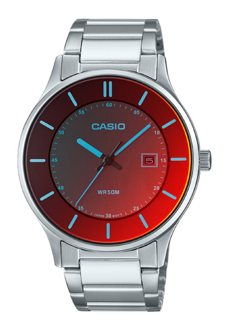 Casio MTP-E605D-1E Analog Stainless Steel Strap Watch for Men-Watch Portal Philippines