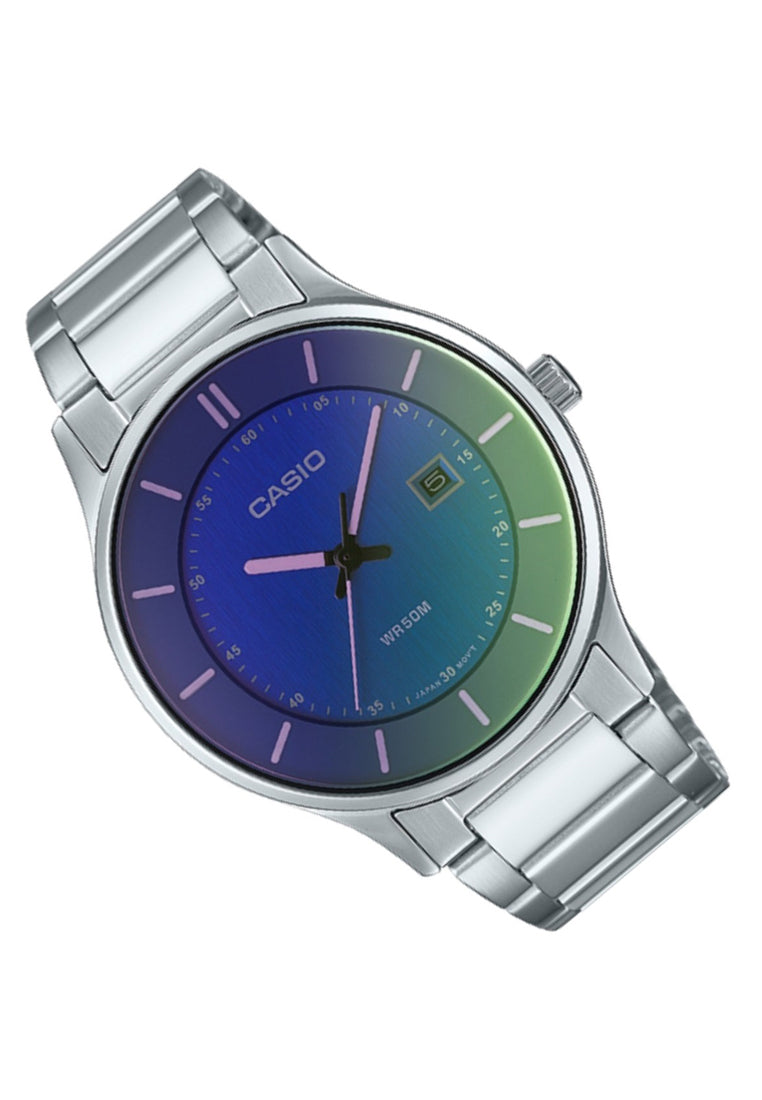 Casio MTP-E605D-2E Analog Stainless Steel Strap Watch For Men-Watch Portal Philippines