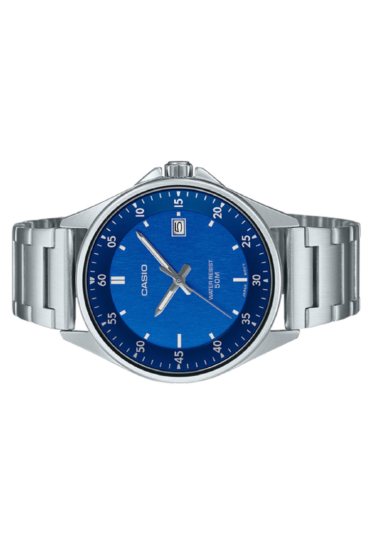 Casio MTP-E705D-2E Analog Stainless Steel Strap Watch For Men-Watch Portal Philippines
