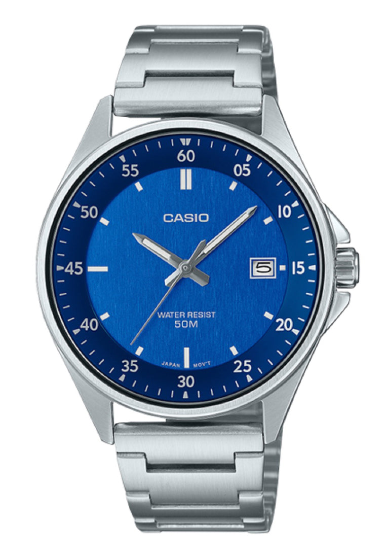 Casio MTP-E705D-2E Analog Stainless Steel Strap Watch For Men-Watch Portal Philippines