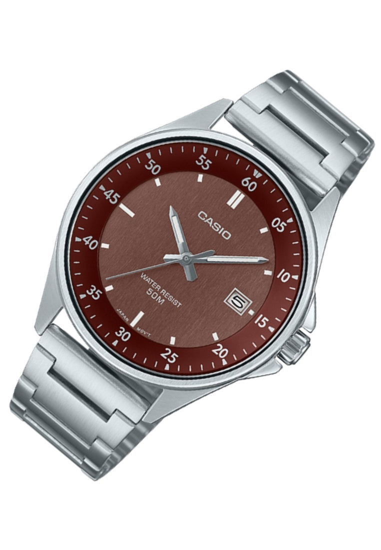 Casio MTP-E705D-5E Analog Stainless Steel Strap Watch For Men-Watch Portal Philippines