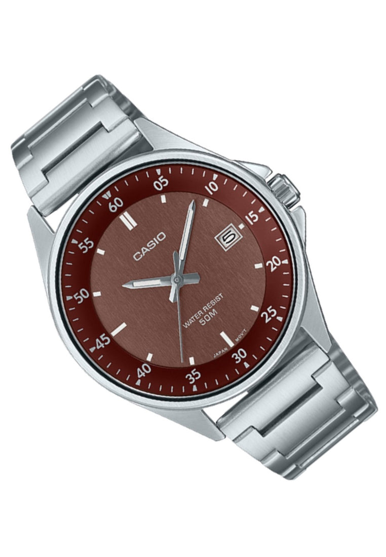 Casio MTP-E705D-5E Analog Stainless Steel Strap Watch For Men-Watch Portal Philippines