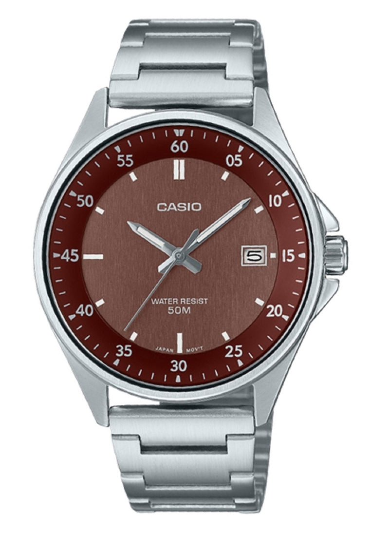 Casio MTP-E705D-5E Analog Stainless Steel Strap Watch For Men-Watch Portal Philippines